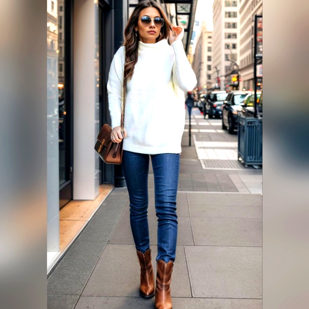 ‼️NWT ‼️ Cozy, ribbed, structured turtleneck sweater from Chicwish, size S-M